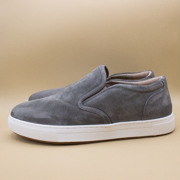 Propet Kip Gray Suede Slip On Shoes MCX074S Men's Size 10 3E Extra Wide - Picture 1 of 8